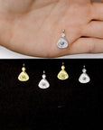 925 Sterling Silver and 24K Gold Vermeil Urartian inspired Pendants and Dangles, Jewelry Making, M/VM165