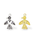 925 Sterling Silver and 24K Gold Vermeil Urartian inspired Pendants and Dangles, Jewelry Making, M/VM167