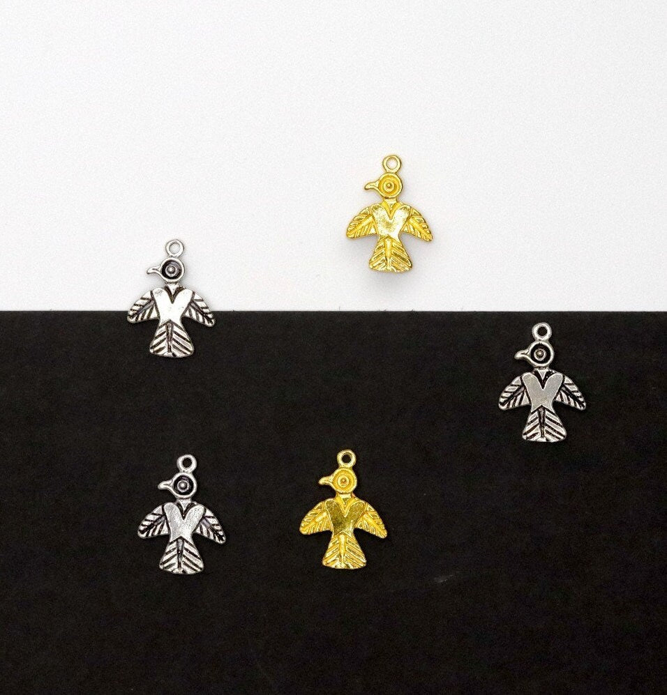 925 Sterling Silver and 24K Gold Vermeil Urartian inspired Pendants and Dangles, Jewelry Making, M/VM167
