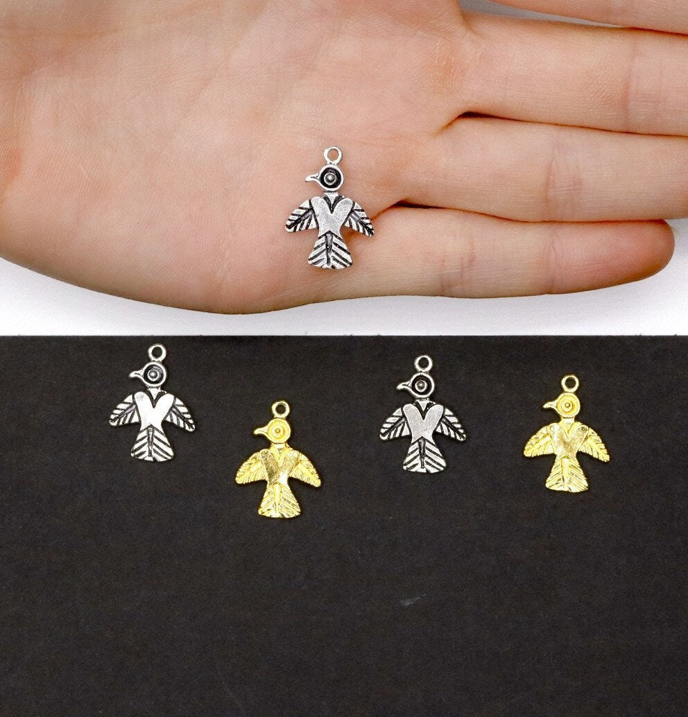 925 Sterling Silver and 24K Gold Vermeil Urartian inspired Pendants and Dangles, Jewelry Making, M/VM167