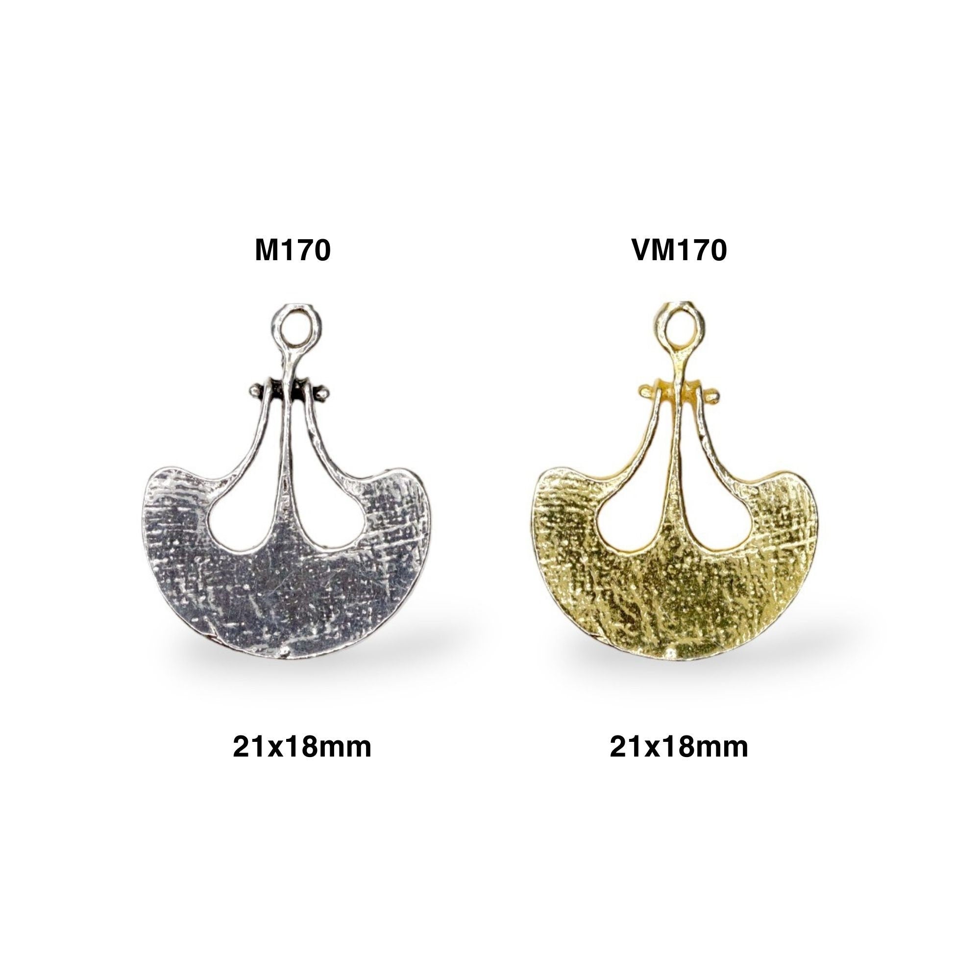 925 Sterling Silver and 24K Gold Vermeil Urartian inspired Pendants and Dangles, Jewelry Making, M/VM170