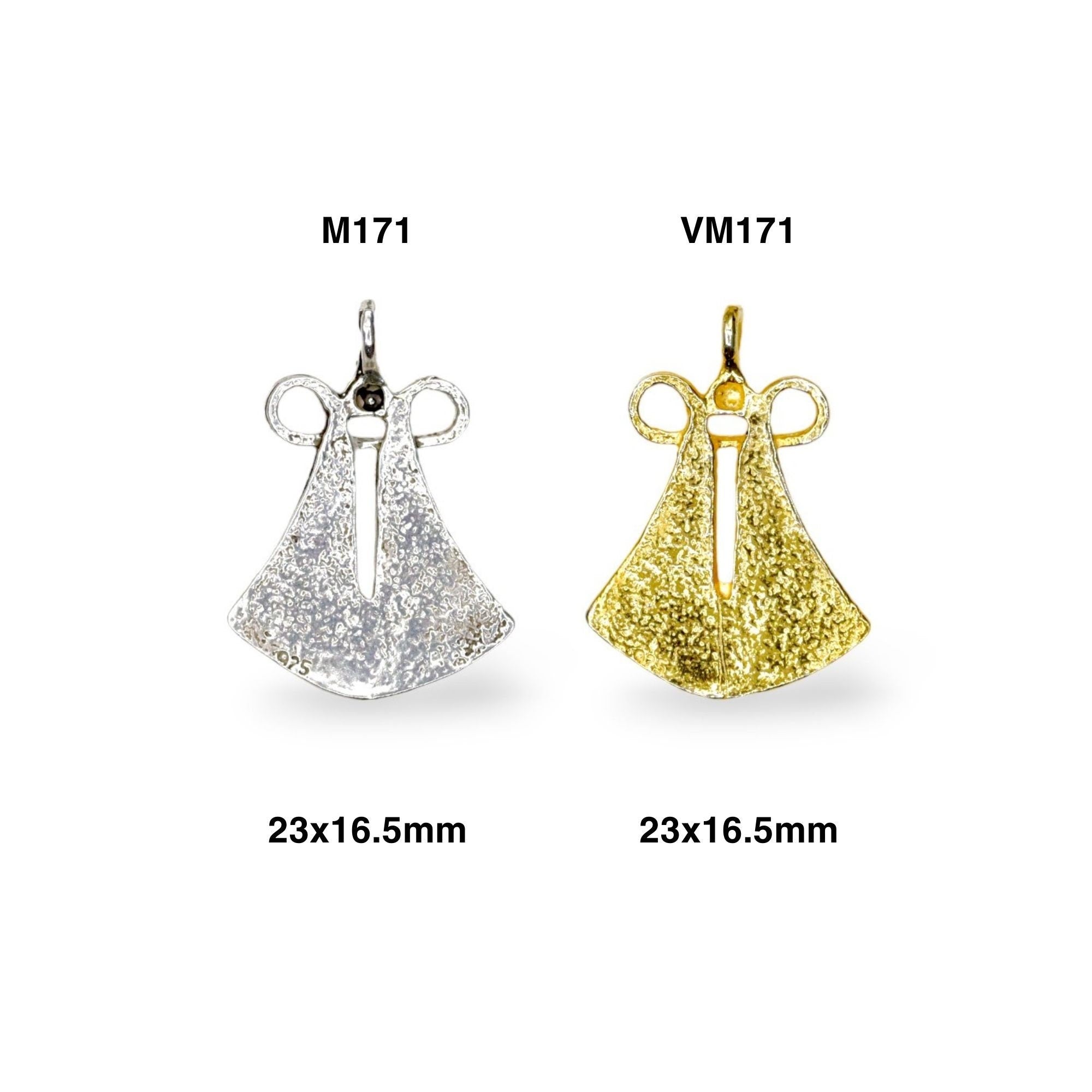 925 Sterling Silver and 24K Gold Vermeil Urartian inspired Pendants and Dangles, Jewelry Making, M/VM171