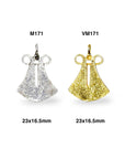 925 Sterling Silver and 24K Gold Vermeil Urartian inspired Pendants and Dangles, Jewelry Making, M/VM171