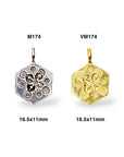 925 Sterling Silver and 24K Gold Vermeil Urartian inspired Pendants and Dangles, Jewelry Making, M/VM174