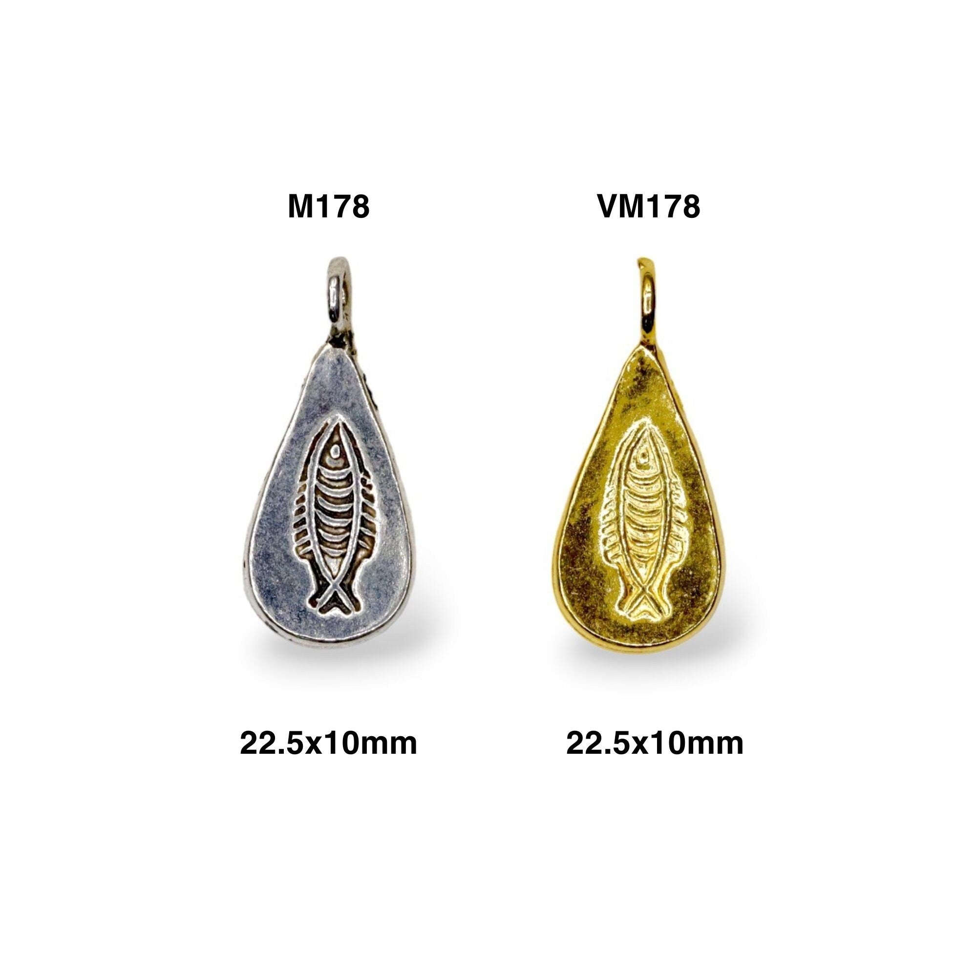 925 Sterling Silver and 24K Gold Vermeil Urartian inspired Pendants and Dangles, Jewelry Making, M/VM178