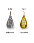 925 Sterling Silver and 24K Gold Vermeil Urartian inspired Pendants and Dangles, Jewelry Making, M/VM178