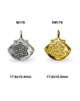 925 Sterling Silver and 24K Gold Vermeil Urartian inspired Pendants and Dangles, Jewelry Making, M/VM179