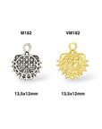 925 Sterling Silver and 24K Gold Vermeil Urartian inspired Pendants and Dangles, Jewelry Making, M/VM182