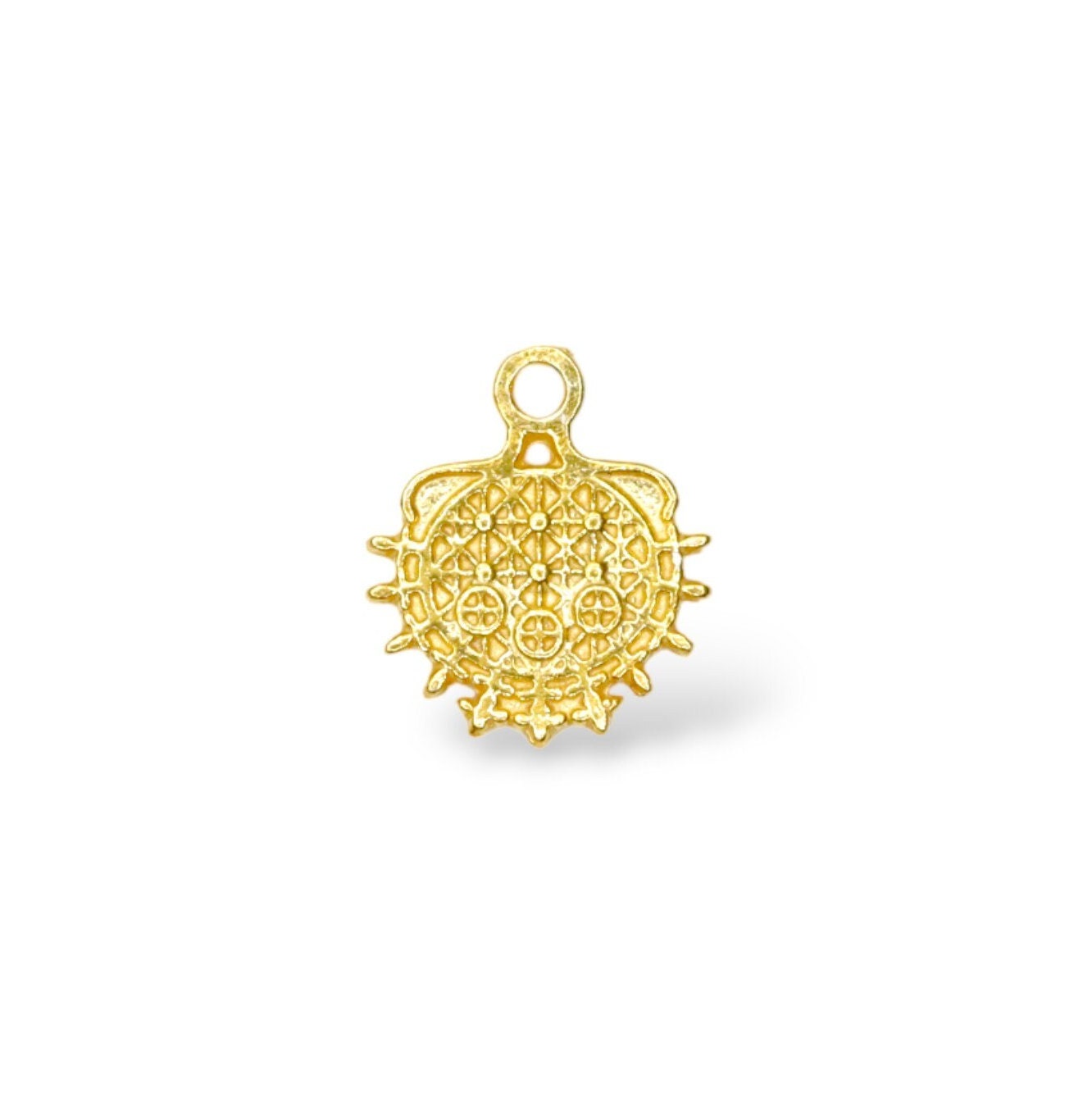 925 Sterling Silver and 24K Gold Vermeil Urartian inspired Pendants and Dangles, Jewelry Making, M/VM182