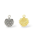 925 Sterling Silver and 24K Gold Vermeil Urartian inspired Pendants and Dangles, Jewelry Making, M/VM182