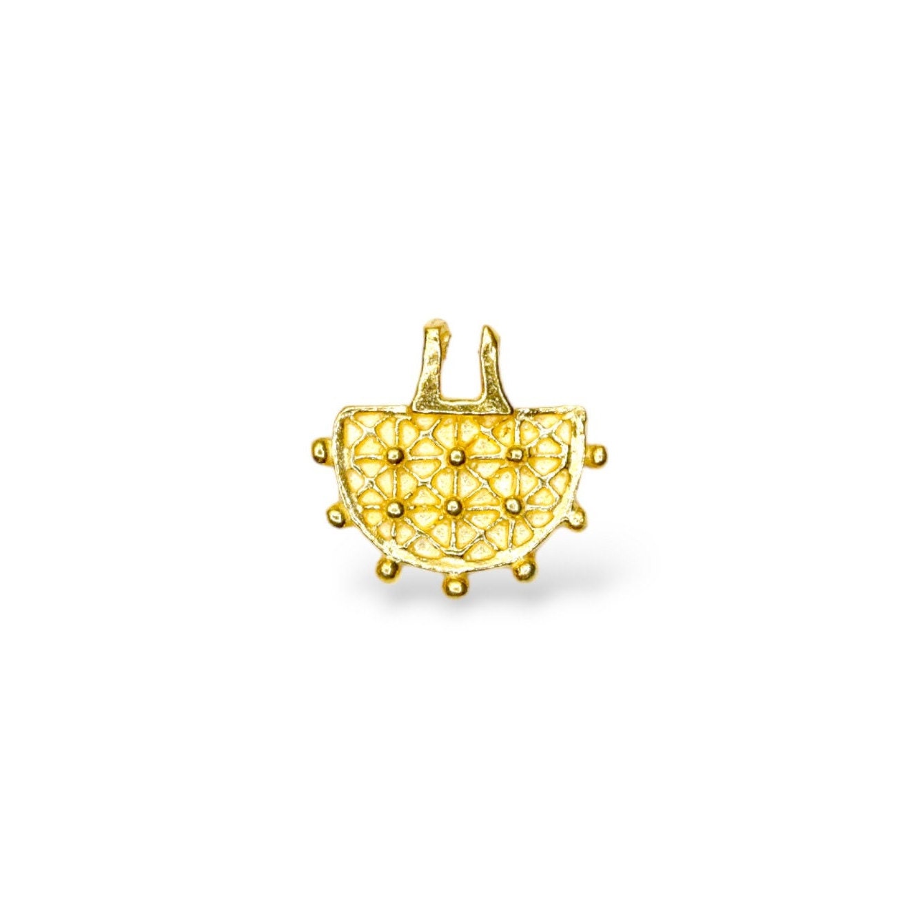 925 Sterling Silver and 24K Gold Vermeil Urartian inspired Pendants and Dangles,Jewelry Making, M/VM183