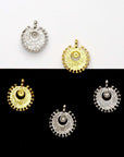 925 Sterling Silver and 24K Gold Vermeil Urartian inspired Pendants and Dangles, Jewelry Making, M/VM185