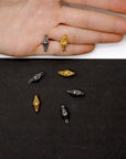 925 Sterling Silver and 24K Gold Vermeil Handcrafted Connectors, Jewelry Making, M/VM190