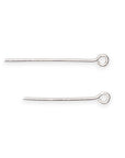 925 Sterling Silver & 24K Gold Vermeil STRONG with thickness 0,70 mm( 21 Gauge), Length 28mm Special Eye Pins for Chain Rosaries, M/VM193B