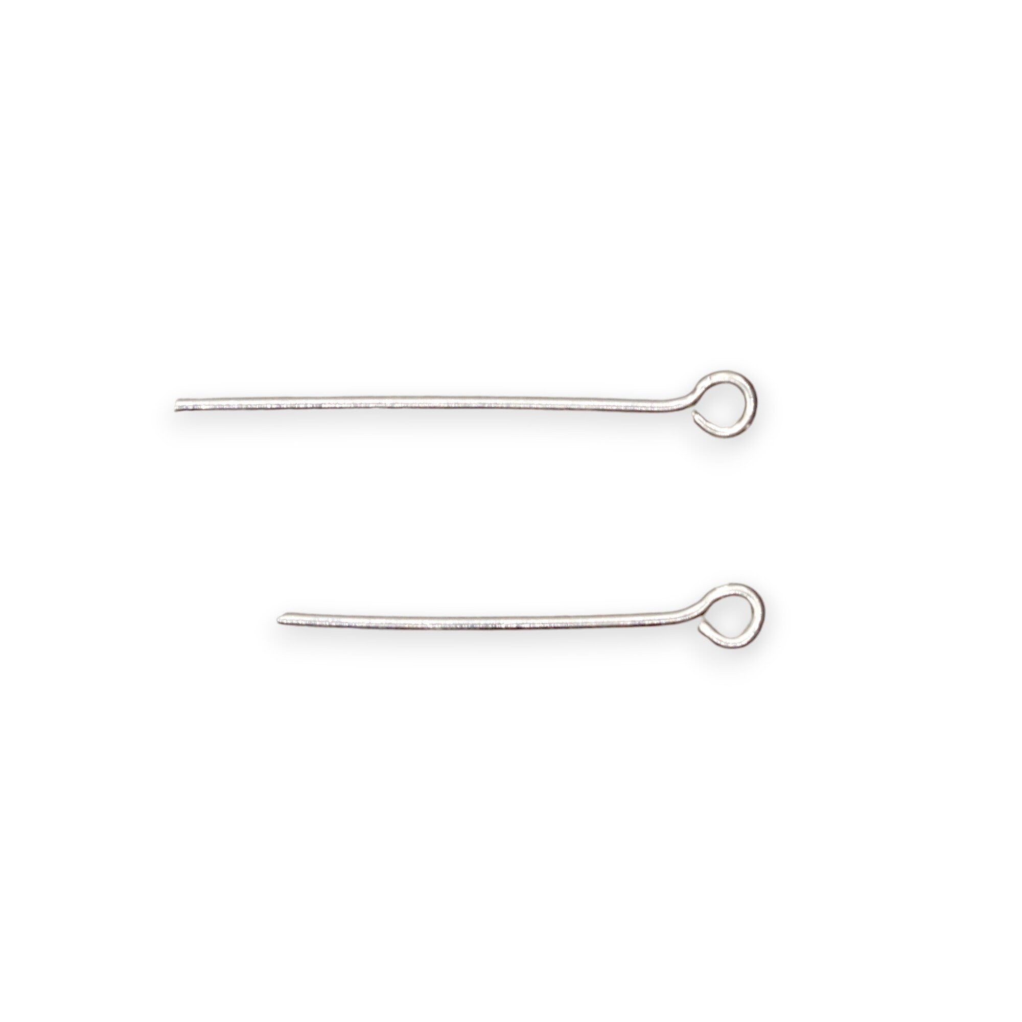 925 Sterling Silver & 24K Gold Vermeil EXTRA STRONG thickness 0,90mm (19 Gauge) Length 22 mm Special Eye Pins for Chain Rosaries, M/VM194A