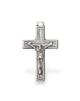 925 Sterling Silver & 24K Gold Vermeil Square, Plain, Classical, Crucifix, Pendant, Jewelry Making Supply, R10P-RV10P