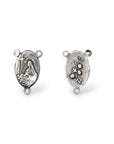 925 Sterling Silver & 24K Gold Vermeil Small St Therese Rosary Center, Jewelry Supply, R23-RV23