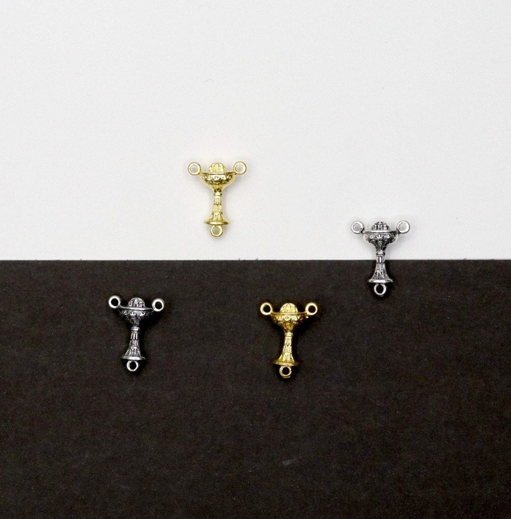925 Sterling Silver & 24K Gold Vermeil Chalice, First Communion Center, Jewelry Supply, R22-RV22