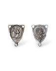 925 Sterling Silver & 24K Gold Vermeil Small St Rita Rosary Center, Jewelry Supply, R24-RV24