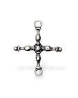 925 Sterling Silver & 24K Gold Vermeil Cross Pendant, German Credo Pendant Cross, Jewelry Supply, R28P-RV28P