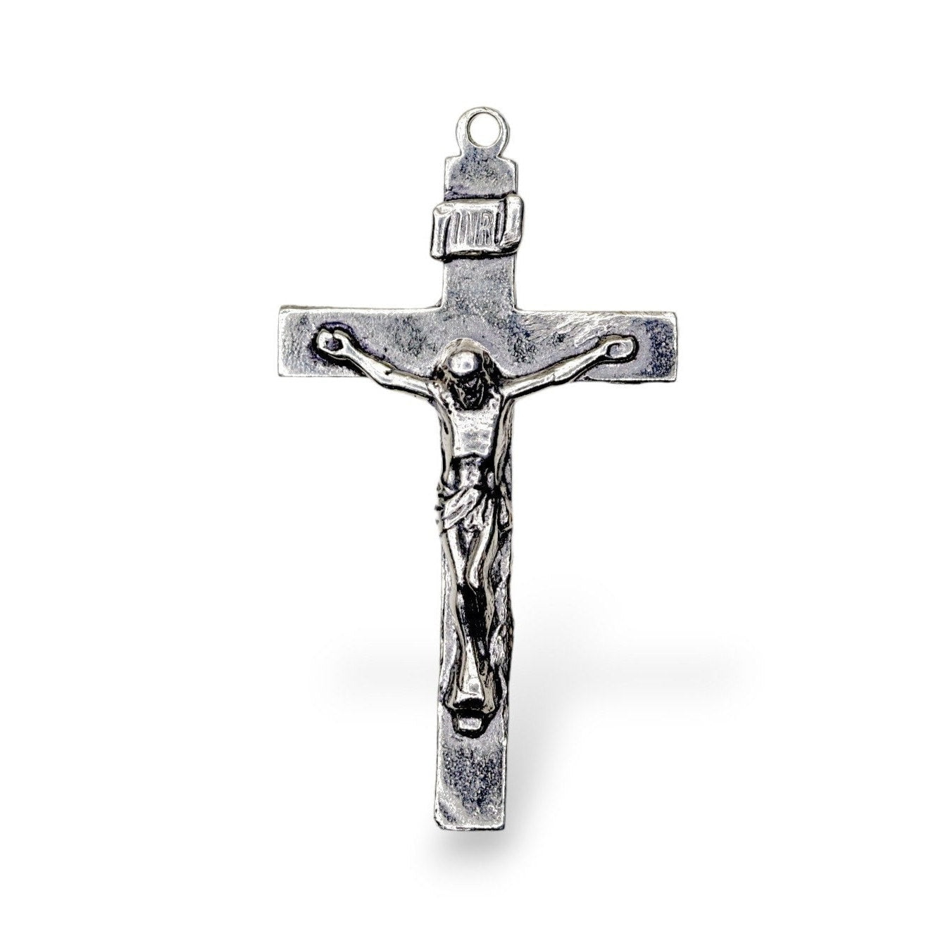 925 Sterling Silver & 24K Gold Vermeil Straight I.N.R.I Pendant, Jewelry Supply, R29P-RV29P