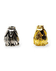 925 Sterling Silver & 24K Gold Vermeil Funnel Beads, Bead Caps, End beads, Jewelry Making, M/VM149