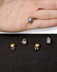 925 Sterling Silver & 24K Gold Vermeil Funnel Beads, Bead Caps, End beads, Jewelry Making, M/VM149