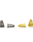 925 Sterling Silver & 24K Gold Vermeil Funnel Beads, Bead Caps, End beads, Jewelry Making, M/VM150