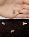 925 Sterling Silver & 24K Gold Vermeil Funnel Beads, Bead Caps, End beads, Jewelry Making, M/VM150