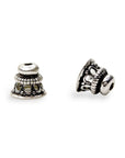 925 Sterling Silver & 24K Gold Vermeil Funnel Beads, Bead Caps, End beads, Jewelry Making, M/VM152