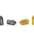925 Sterling Silver & 24K Gold Vermeil Funnel Beads, Bead Caps, End beads, Jewelry Making, M/VM153