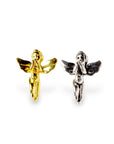 925 Sterling Silver and 24K Gold Vermeil Flying Angel Pendant, Jewelry Making, M/VM153XA