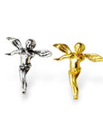 925 Sterling Silver and 24K Gold Vermeil Flying Angel Pendant, Jewelry Making, M/VM153XB