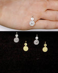 925 Sterling Silver and 24K Gold Vermeil Urartian inspired Pendants and Dangles, Jewelry Making, M/VM157