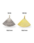 925 Sterling Silver and 24K Gold Vermeil Urartian inspired Pendants and Dangles, Jewelry Making, M/VM160