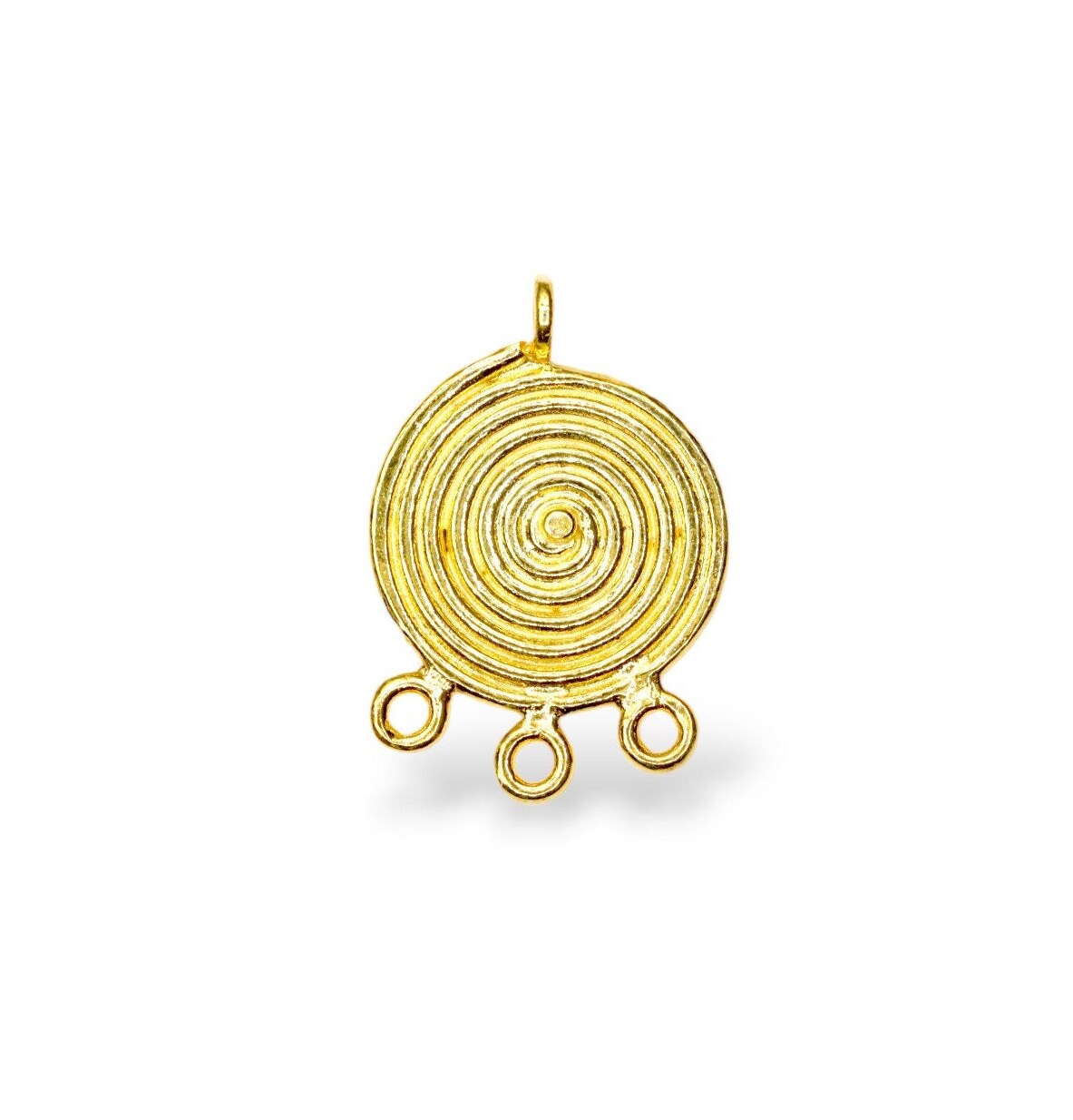 925 Sterling Silver and 24K Gold Vermeil Urartian inspired Pendants and Dangles, Jewelry Making, M/VM162