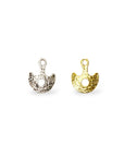 925 Sterling Silver and 24K Gold Vermeil Urartian inspired Pendants and Dangles, Jewelry Making, M/VM164