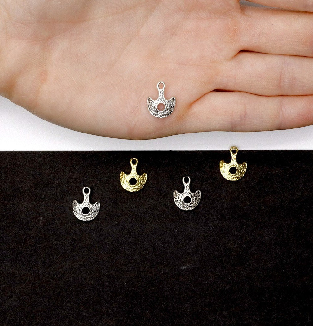 925 Sterling Silver and 24K Gold Vermeil Urartian inspired Pendants and Dangles, Jewelry Making, M/VM164