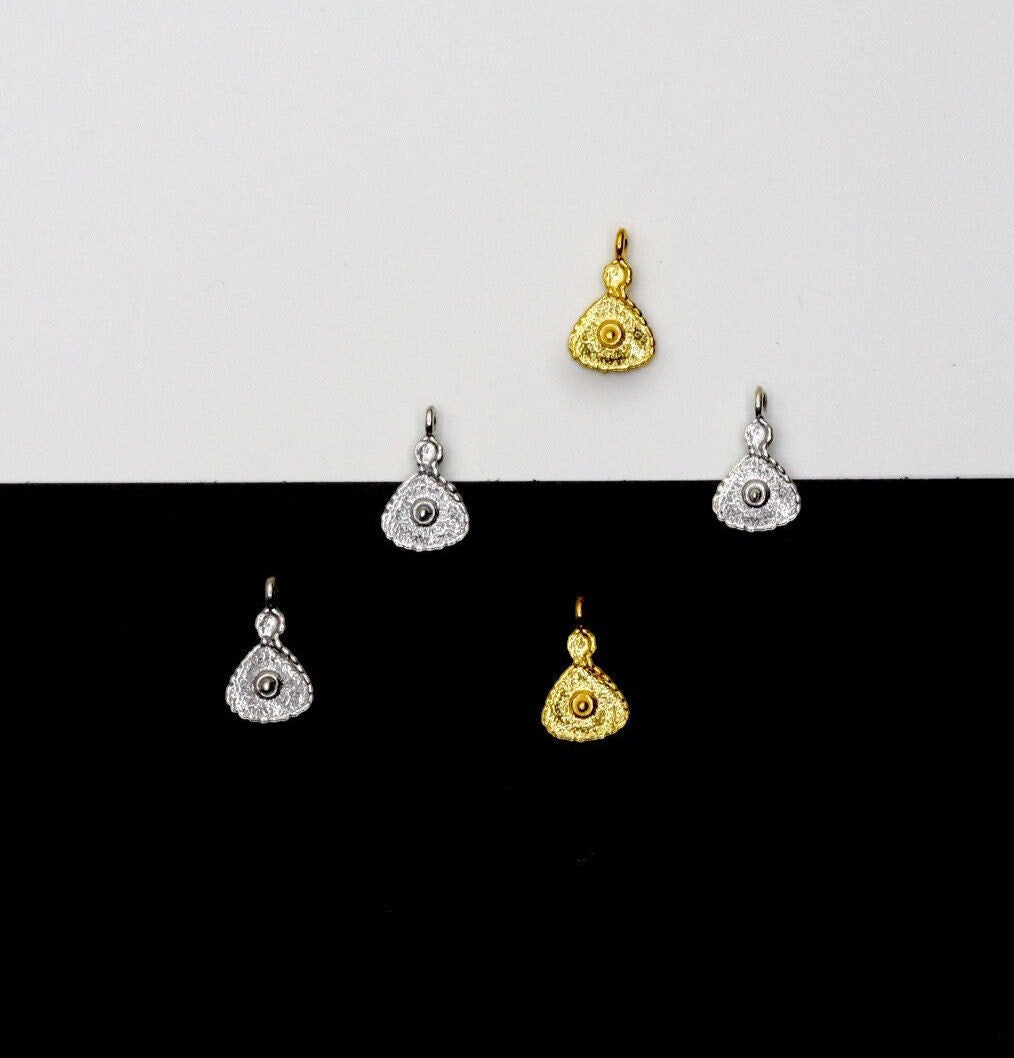 925 Sterling Silver and 24K Gold Vermeil Urartian inspired Pendants and Dangles, Jewelry Making, M/VM165
