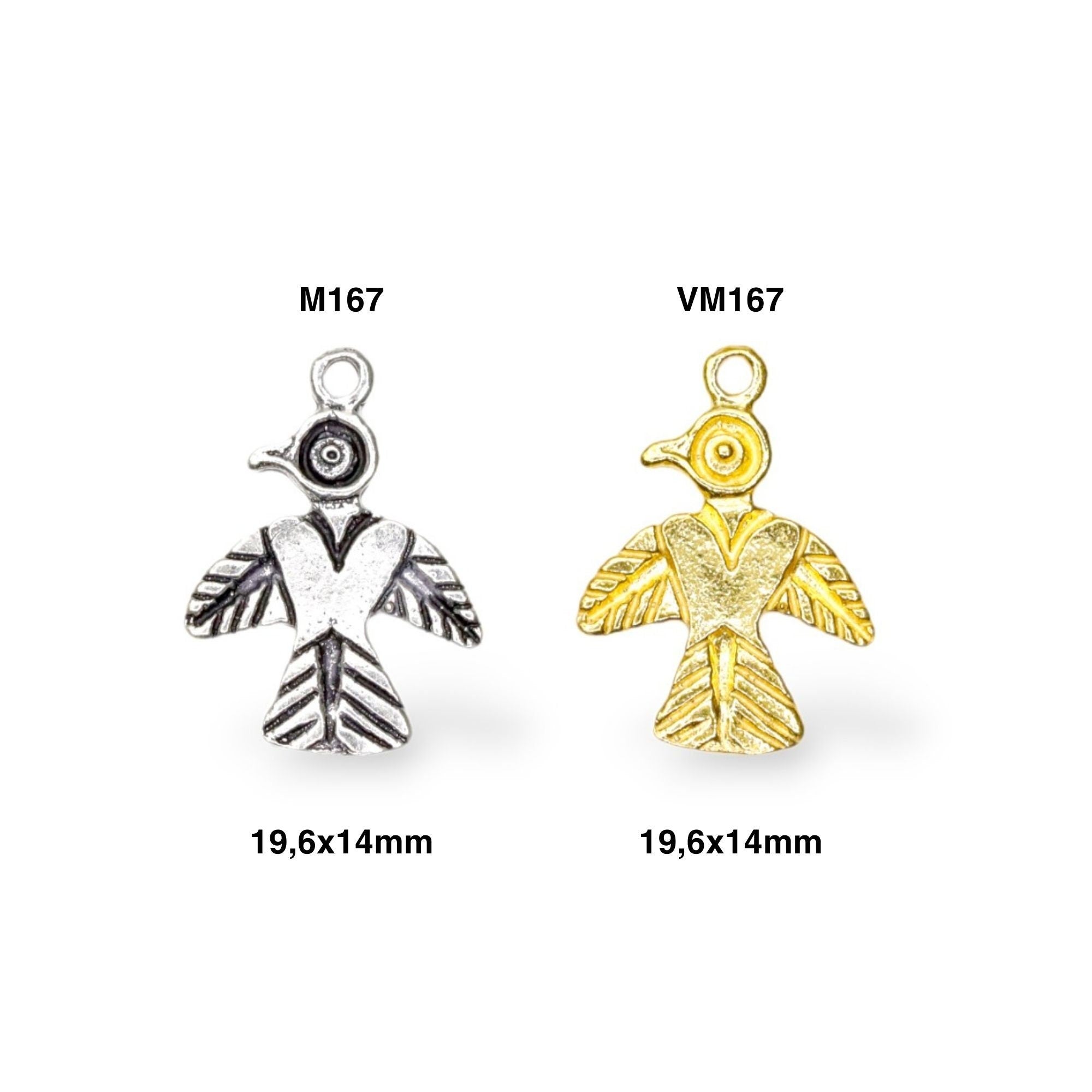 925 Sterling Silver and 24K Gold Vermeil Urartian inspired Pendants and Dangles, Jewelry Making, M/VM167