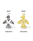 925 Sterling Silver and 24K Gold Vermeil Urartian inspired Pendants and Dangles, Jewelry Making, M/VM167