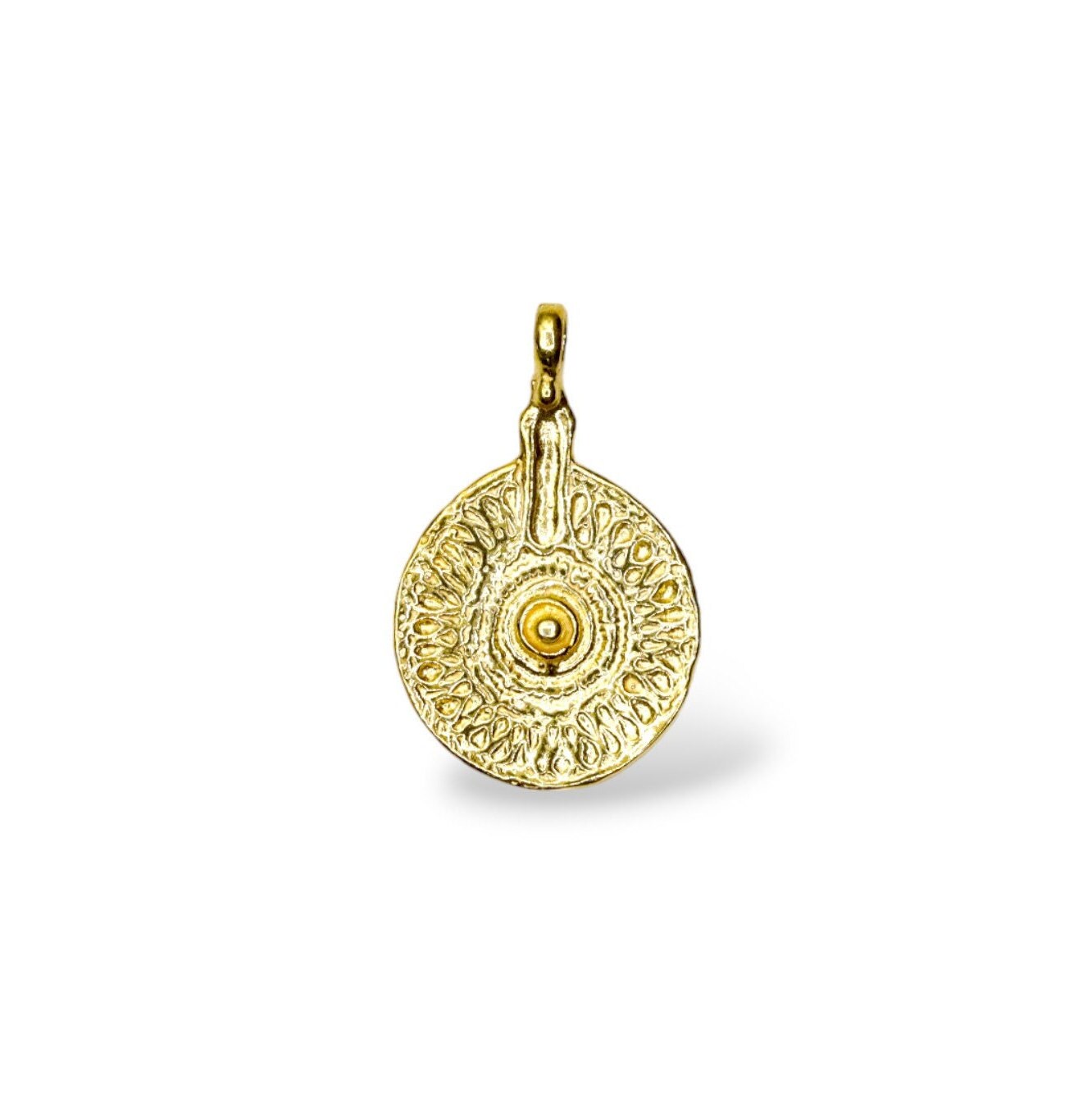 925 Sterling Silver and 24K Gold Vermeil Urartian inspired Pendants and Dangles, Jewelry Making, M/VM168