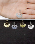 925 Sterling Silver and 24K Gold Vermeil Urartian inspired Pendants and Dangles, Jewelry Making, M/VM170