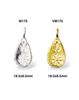 925 Sterling Silver and 24K Gold Vermeil Urartian inspired Pendants and Dangles, Jewelry Making, M/VM175