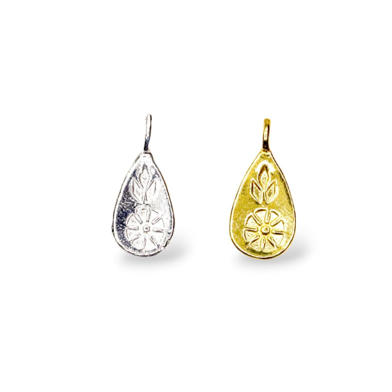 925 Sterling Silver and 24K Gold Vermeil Urartian inspired Pendants and Dangles, Jewelry Making, M/VM175