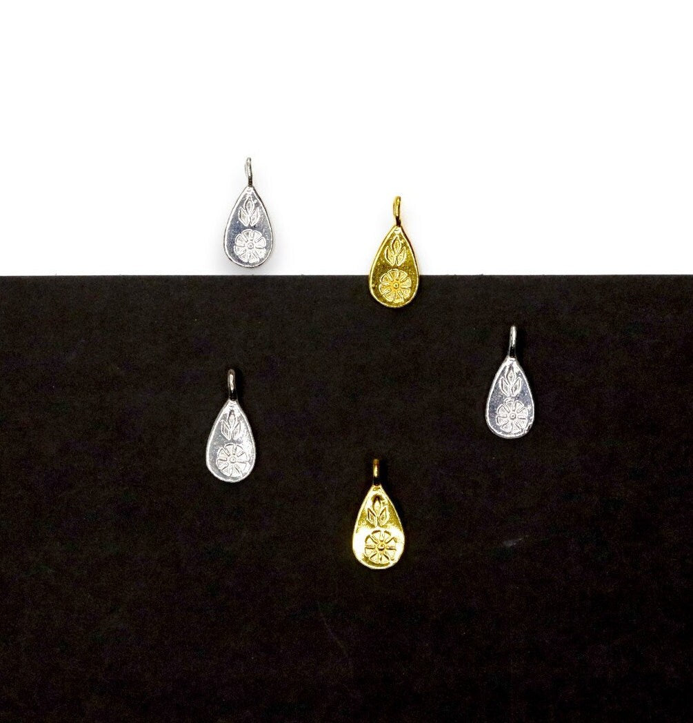 925 Sterling Silver and 24K Gold Vermeil Urartian inspired Pendants and Dangles, Jewelry Making, M/VM175