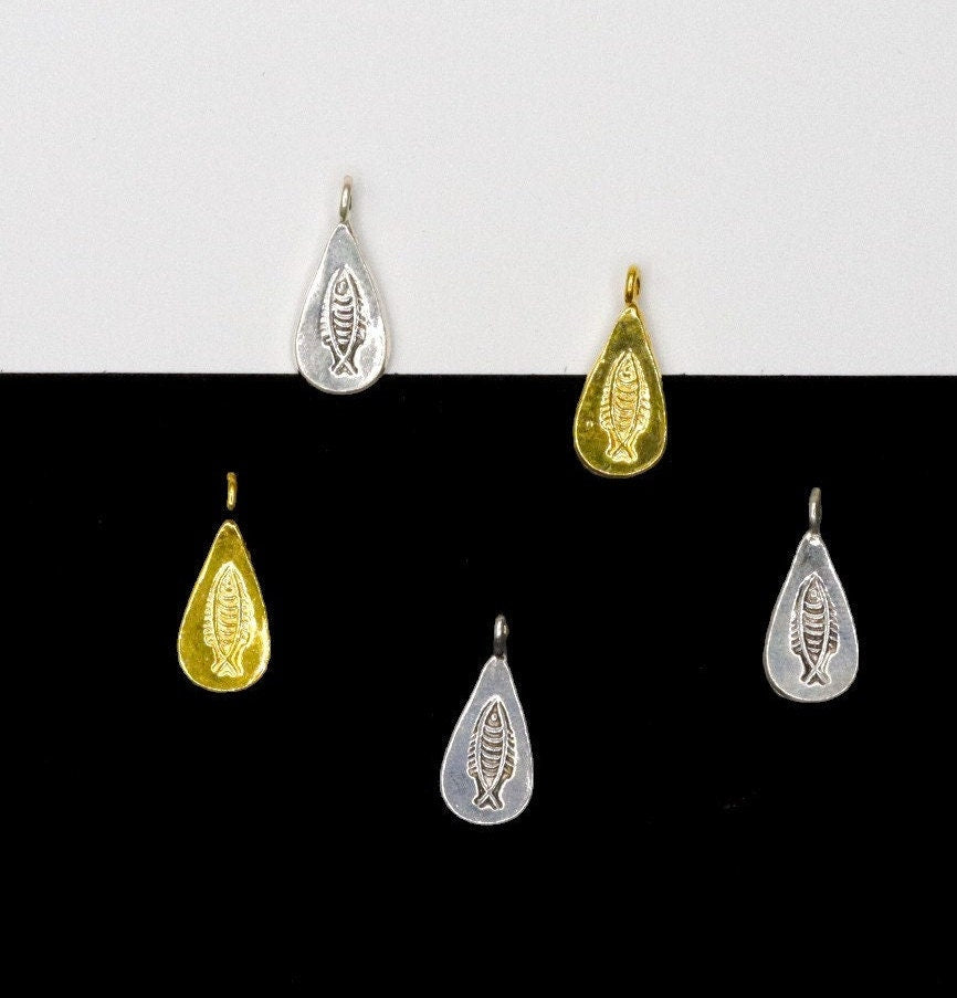925 Sterling Silver and 24K Gold Vermeil Urartian inspired Pendants and Dangles, Jewelry Making, M/VM178
