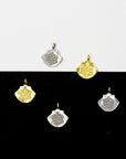 925 Sterling Silver and 24K Gold Vermeil Urartian inspired Pendants and Dangles, Jewelry Making, M/VM179
