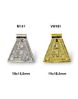 925 Sterling Silver and 24K Gold Vermeil Urartian inspired Pendants and Dangles, Jewelry Making, M/VM181