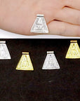 925 Sterling Silver and 24K Gold Vermeil Urartian inspired Pendants and Dangles, Jewelry Making, M/VM181